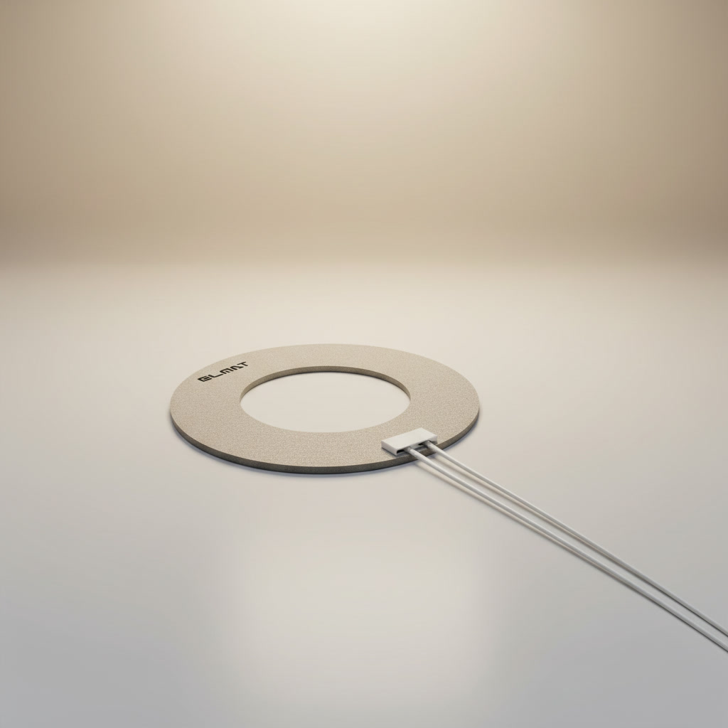 Ring-shaped ultra-thin mica heater for annular components