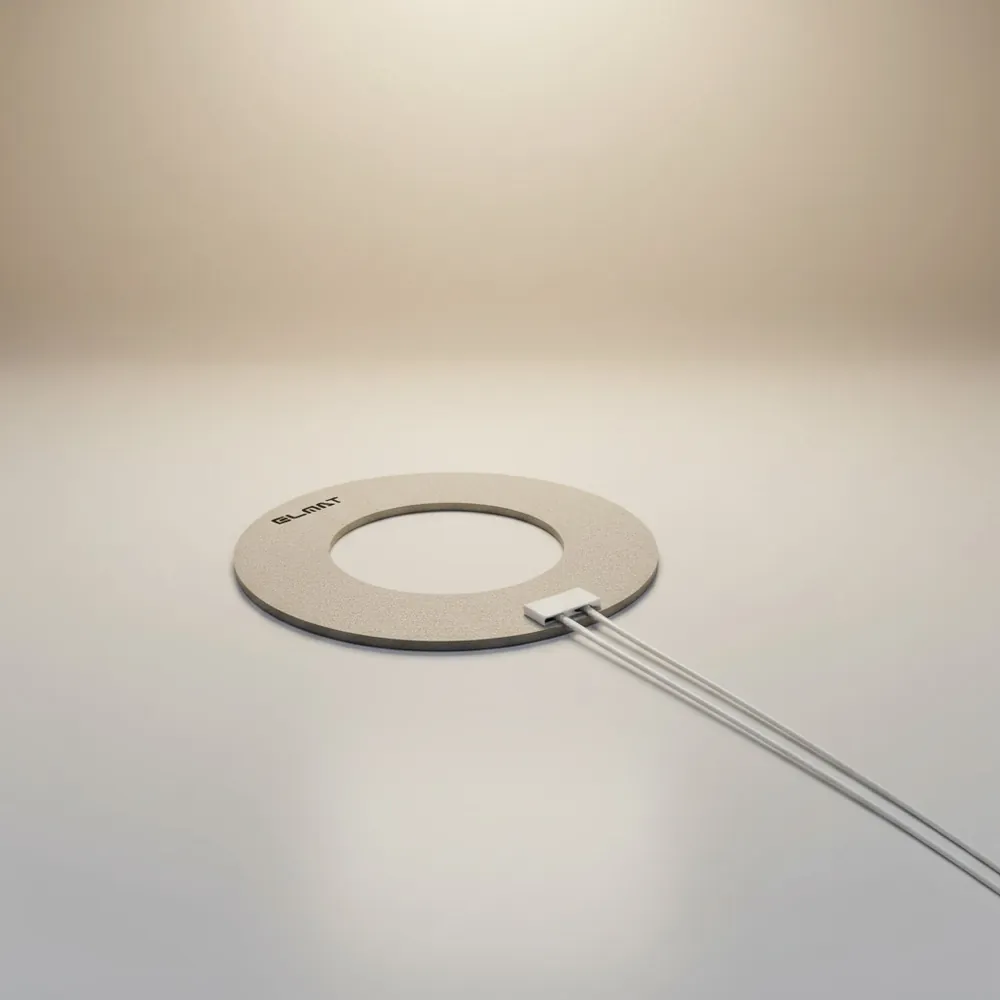 Ring-shaped ultra-thin mica heater for annular components