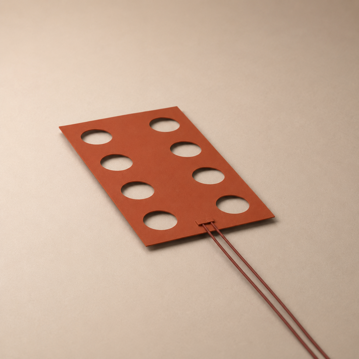 Special-application silicone flexible heater manufactured by Elmat