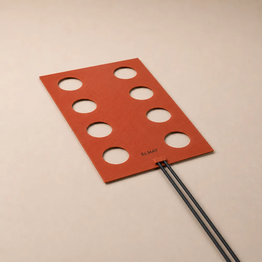 Special-application silicone flexible heater manufactured by Elmat